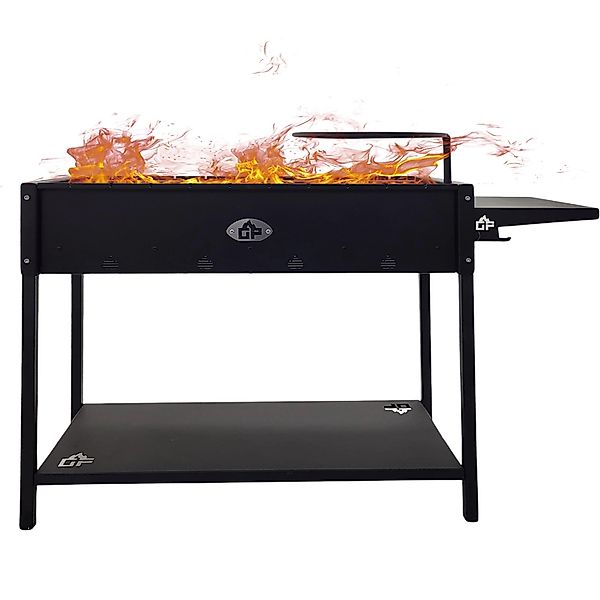 Grillpeter Mangal Batyr XL Schaschlikgrill 100cm mit Ablage und Topfhalter günstig online kaufen