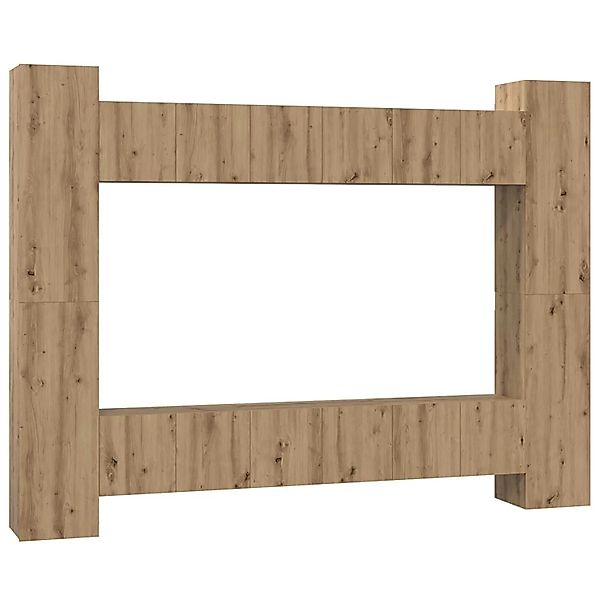 vidaXL TV-Schrankset 10-Tlg Artisan-Eiche 30,5 x 30 x 90 cm 3393230 günstig online kaufen