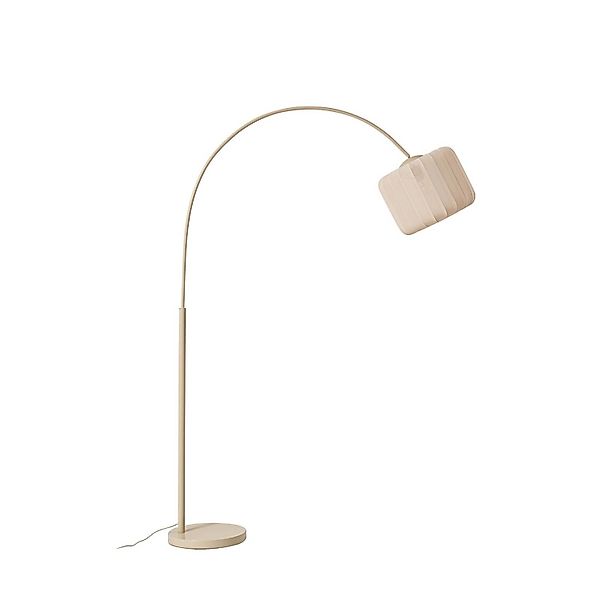 Lindby Stehlampe Bogenleuchte Helin 10042614 Modern in Creme aus Textil 1-f günstig online kaufen