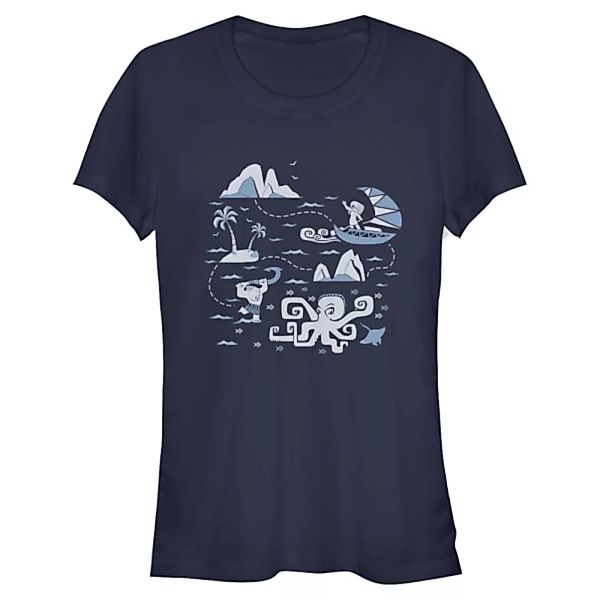 Disney - Moana - Moana Voyage Collage - Frauen T-Shirt günstig online kaufen