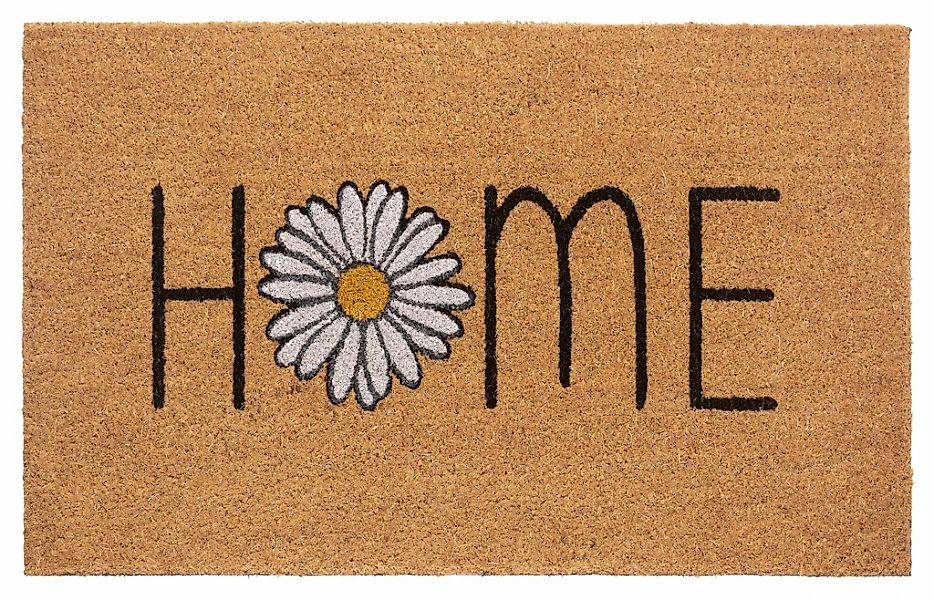 HANSE Home Fußmatte "Home, Türmatte" rechteckig 15 mm Höhe Kokos, Schmutzfa günstig online kaufen