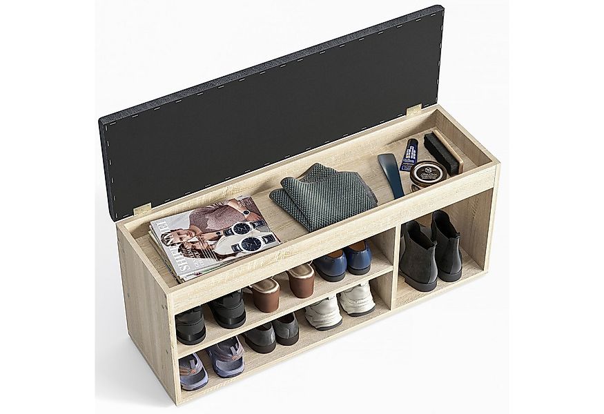 KOMTO Schuhbank Mit Sitzfläche Schuhregal Bank mit Stauraum Schuhschrank mi günstig online kaufen