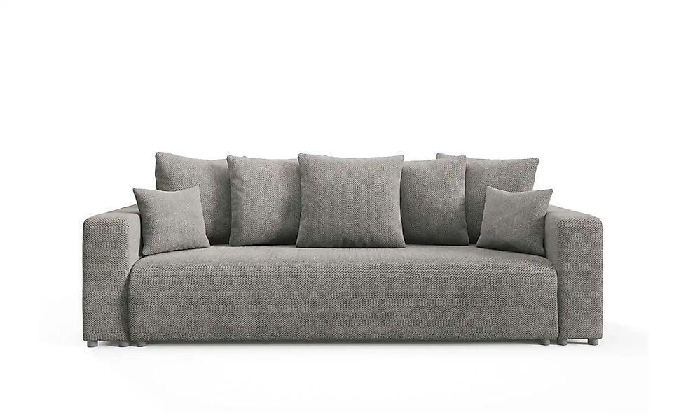 Schlafsofa mit Bettkasten Evora ¦ grau ¦ Maße (cm): B: 247 H: 88 Polstermöb günstig online kaufen