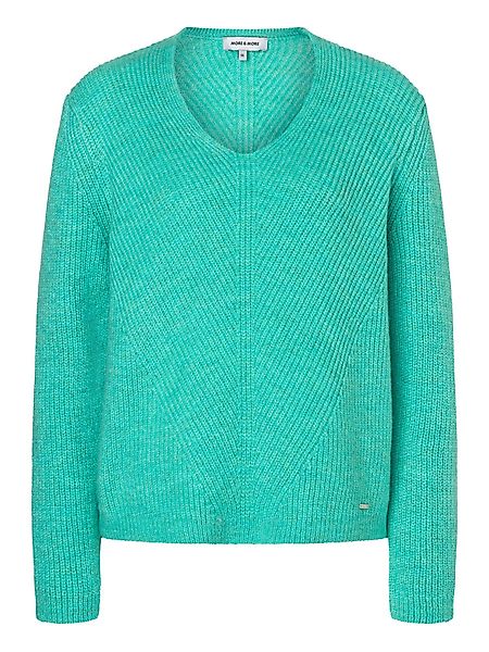 MORE&MORE Rundhalspullover kuscheliger Rippstrickpullover günstig online kaufen