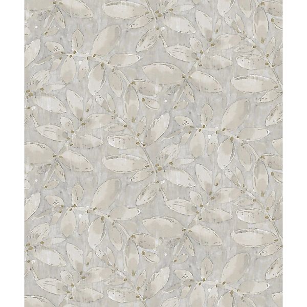 Sanders & Sanders Tapete Gezeichnete Blätter Grau 53 Cm X 1005 M - 640746 günstig online kaufen