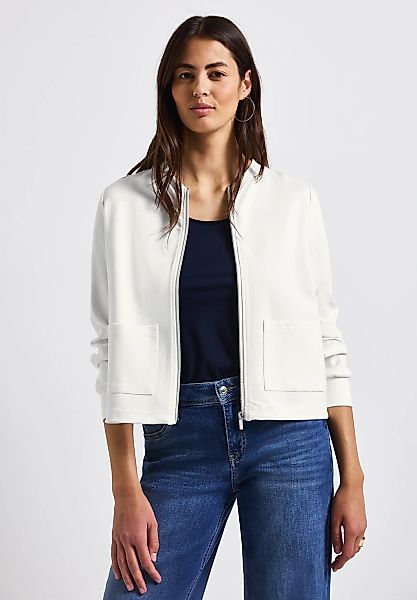 STREET ONE Sweatjacke, aus softem Materialmix günstig online kaufen