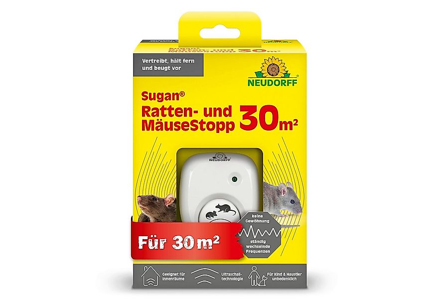 Neudorff Ultraschall-Tierabwehr Sugan Ratten- und MäuseStopp (für 30 m) 1 S günstig online kaufen