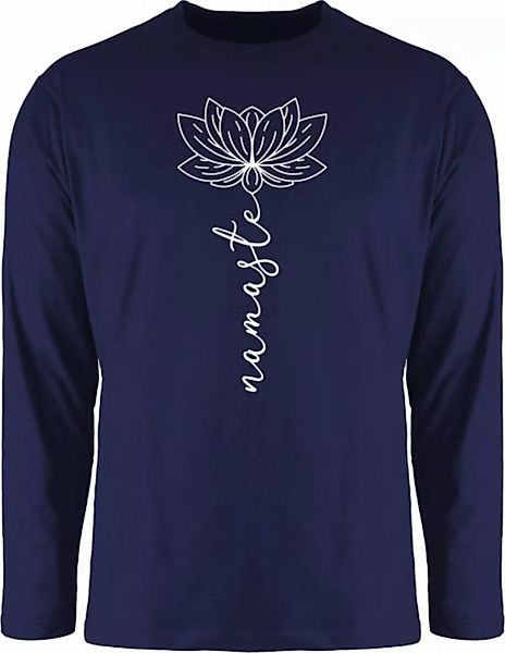 Shirtracer Rundhalsshirt Namaste Lotusblüte Yoga Chakra Yoga und Wellness G günstig online kaufen