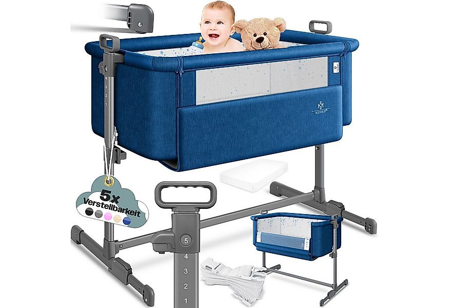 KESSER Kinderbett, Zustellbett Hubi 3in1 Baby Beistellbett Reisebett Babybe günstig online kaufen