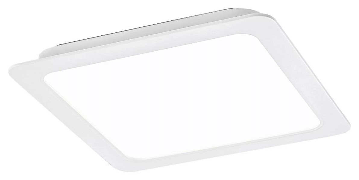 LED Deckenleuchte Weiß Kunststoff B 17 cm H 2,6 cm Shaun günstig online kaufen