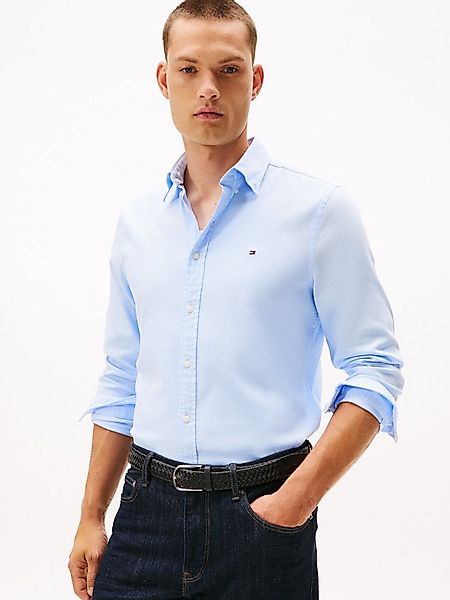 Tommy Hilfiger Langarmhemd DOBBY Slim Fit, Button-down-Kragen günstig online kaufen