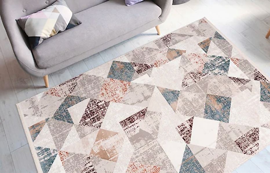 my home Teppich »Samuel«, rechteckig, 12 mm Höhe, Vintage Design, Wohnzimme günstig online kaufen