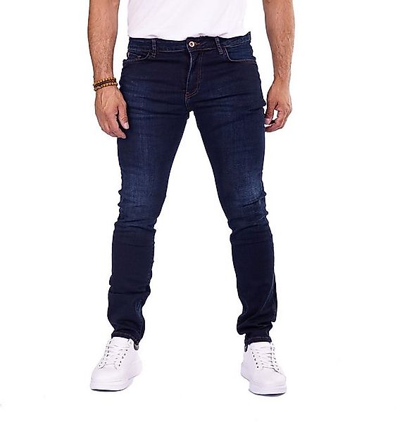 Denim Distriqt Slim-fit-Jeans Herren Regular Fit Jeanshose mit Stretch Dunk günstig online kaufen