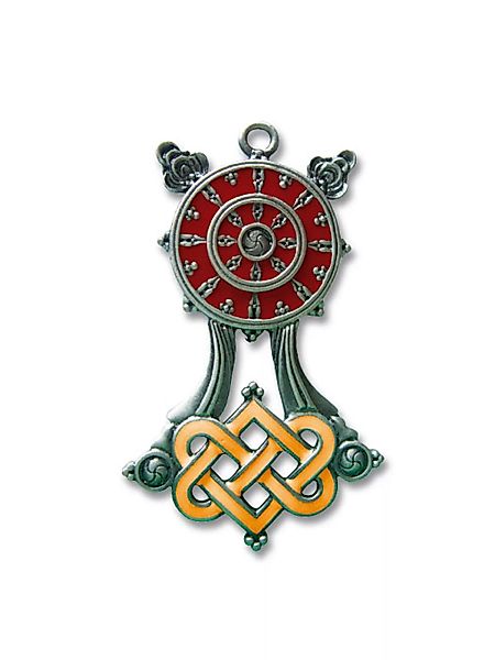 Adelia´s Amulett "Amulett Anhänger Briar Dharma Charms Buddhistisches Rad", günstig online kaufen