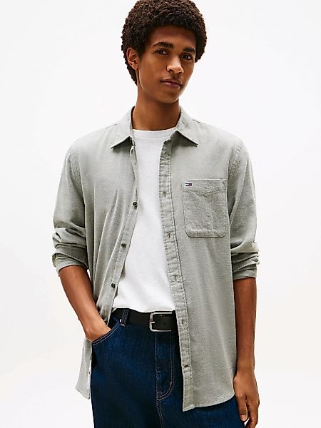Tommy Jeans Flanellhemd "TJM FLANNEL", regular fit, Langarmhemd, halbgespre günstig online kaufen