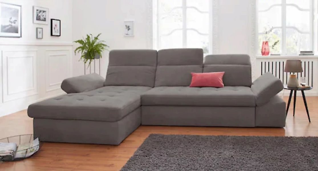 sit&more Ecksofa "Stardust L-Form", wahlweise mit Bettfunktion und Bettkast günstig online kaufen