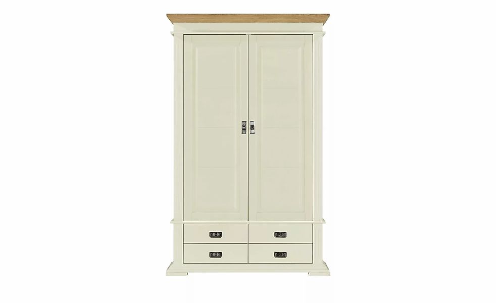 maison bleue Dielenschrank  Cremona ¦ weiß ¦ Maße (cm): B: 125 H: 201 T: 46 günstig online kaufen