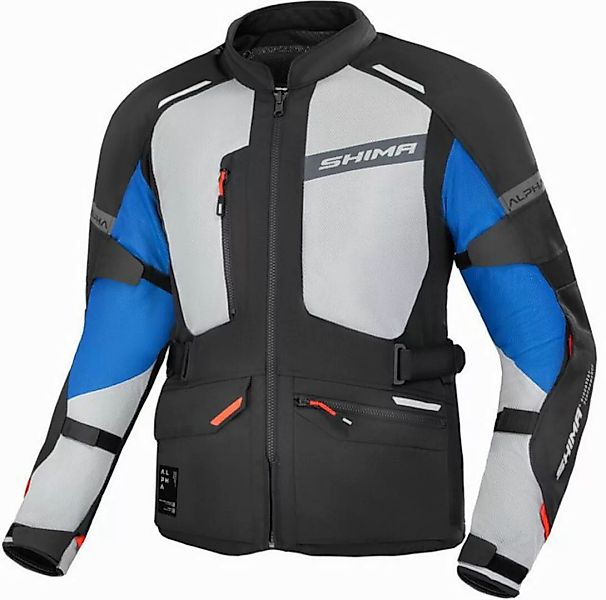 SHIMA Motorradjacke Alpha wasserdichte Motorrad Textiljacke günstig online kaufen