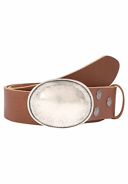 Rettungsring Gürtel Ledergürtel mit austauschbarer Schließe "Oval Gewölbt S günstig online kaufen