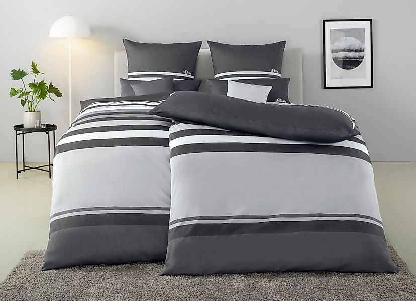 s.Oliver Bettwäsche "Fenja in Gr. 135x200 oder 155x220 cm" 2 tlg. gestreift günstig online kaufen