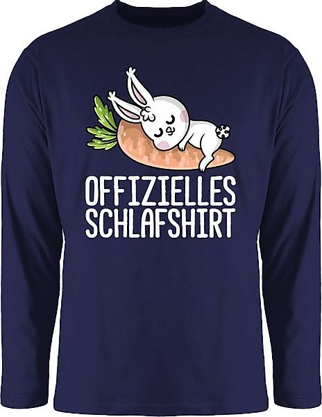 Shirtracer Rundhalsshirt Offizielles Schlafshirt mit Hase weiß Sprüche Stat günstig online kaufen