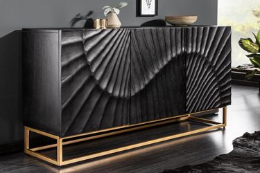 riess-ambiente Sideboard SCORPION 140cm schwarz / günstig online kaufen