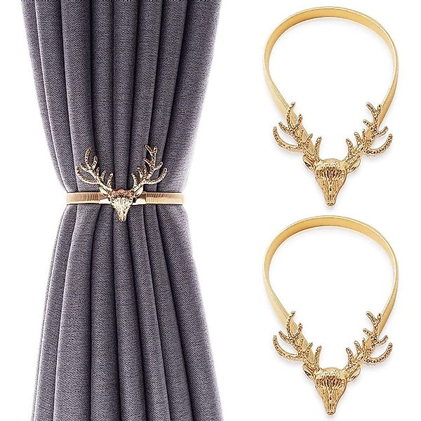 BYSURE Raffhalter, (2-tlg), Weihnachten Elk Vorhang günstig online kaufen