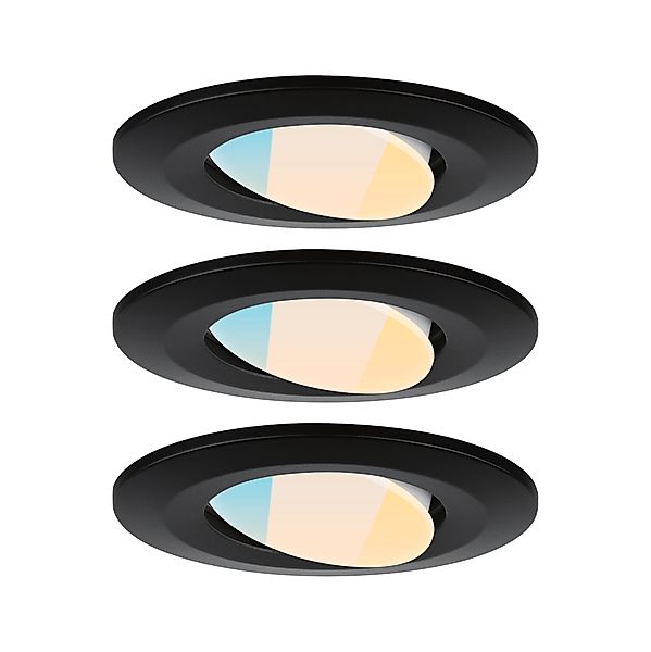 Paulmann "LED Einbauleuchte Calla 3er-Set schwenkbar IP65 rund 90mm 30° 3x5 günstig online kaufen