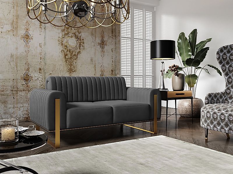 Fun Möbel 2-Sitzer Sofa Designersofa VALERIE günstig online kaufen