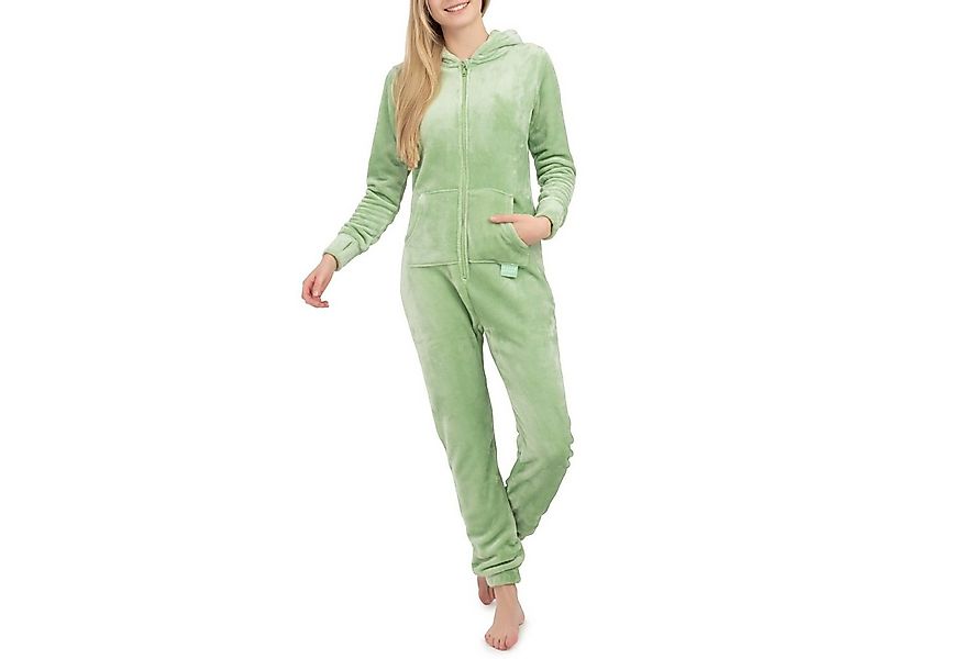 Basisstoff Jumpsuit Kitten Damen Jumpsuit Teddy Fleece Einteiler Overall günstig online kaufen