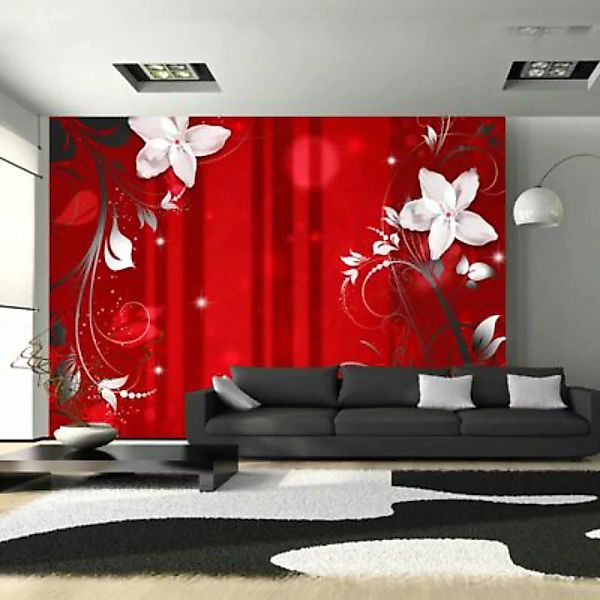 artgeist Fototapete Flowering scarlet mehrfarbig Gr. 300 x 210 günstig online kaufen