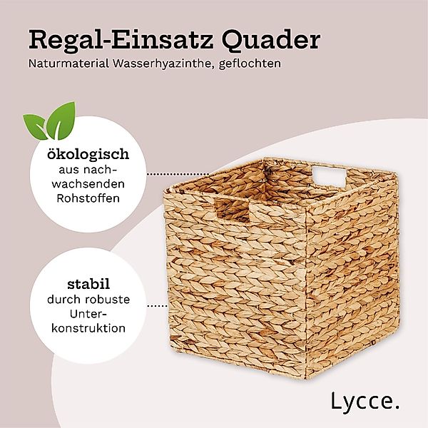 Lycce Regalkorb Kallax Einsatz Aufbewahrungskorb Quader günstig online kaufen