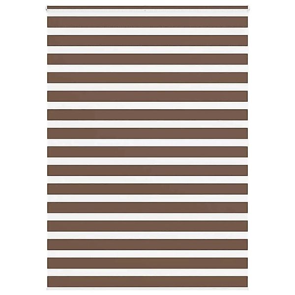 vidaXL Doppelrollo Braun 160x200 cm Stoffbreite 155,9 cm Polyester 4014377 günstig online kaufen