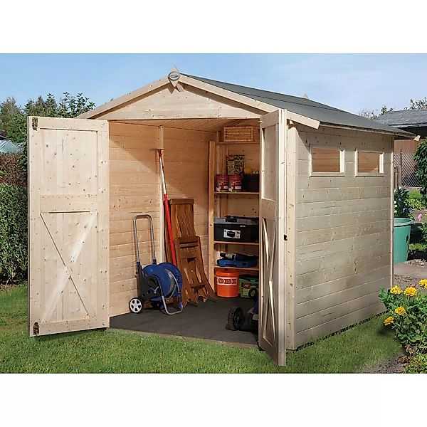 OBI Outdoor Living Holz-Gartenhaus Kompakt Satteldach 198 cm x 217 cm günstig online kaufen