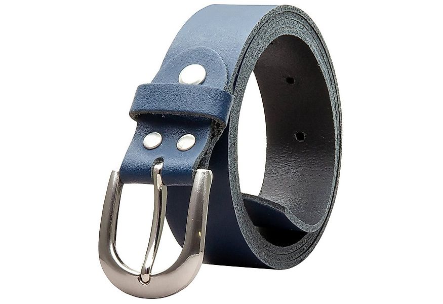 COLOGNEBELT Ledergürtel OM38-SL-Dunkelblau MADE IN GERMANY, Dunkelblau Kürz günstig online kaufen