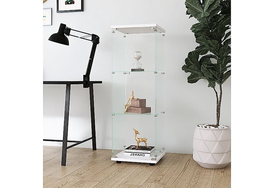Furnishings Home Glasvitrine Vitrine Doppeltür Hoch Eckvitrine, Mit Sicherh günstig online kaufen