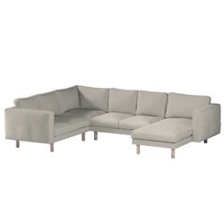 Bezug für Norsborg 5-Sitzer Ecksofa mit Recamiere, beige, Norsborg Bezug fü günstig online kaufen