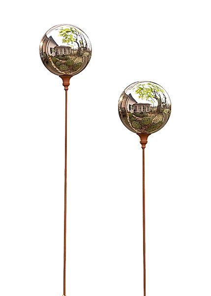 Dekoleidenschaft Gartenstecker "Kugel" aus Metall in günstig online kaufen
