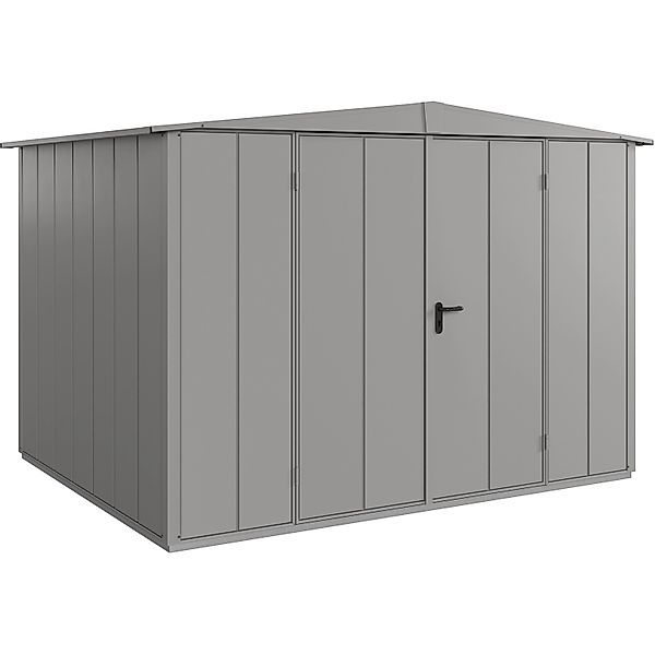 Ecostar Gerätehaus Elegant mit Satteldach Typ 3 RAL9007 Graualuminium Doppe günstig online kaufen