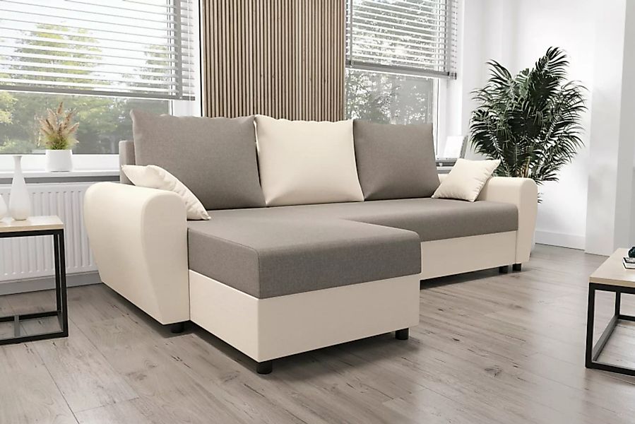 ALTDECOR Ecksofa FION-L, Couch mit Schlaffunktion, Wohnzimmer - Wohnlandsch günstig online kaufen