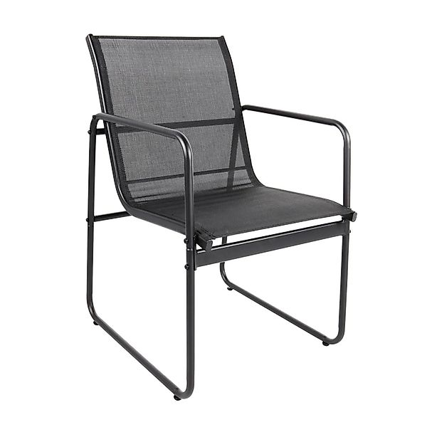 Mojawo Gartenstuhl Gartensessel Outdoorstuhl Lounge Sessel Vollstahl Textil günstig online kaufen