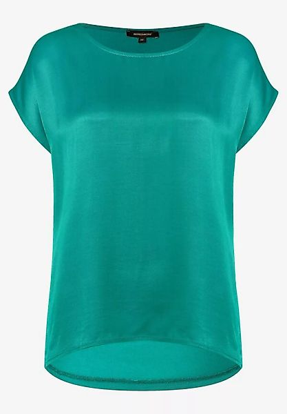 Shirt mit Satinfront, summergarden green, Sommer-Kollektion günstig online kaufen
