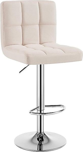Woltu Barhocker (1 St), Barstühle verstellbar drehbar, gemütliche feines Le günstig online kaufen