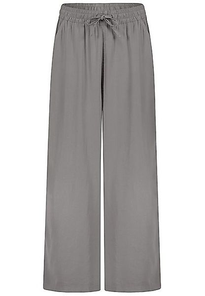 SUBLEVEL Stoffhose Elastischer Bund mit Kordelzug, Weites Bein Denim Palazz günstig online kaufen