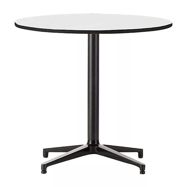 Vitra - Bistro Table Tisch rund - weiß/Vollkernmaterial/Gestell basic dark günstig online kaufen