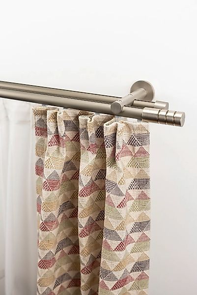 GARESA Gardinenstange "EASY" Ø 20 mm 2 läufig-läufig Wunschmaßlänge günstig online kaufen