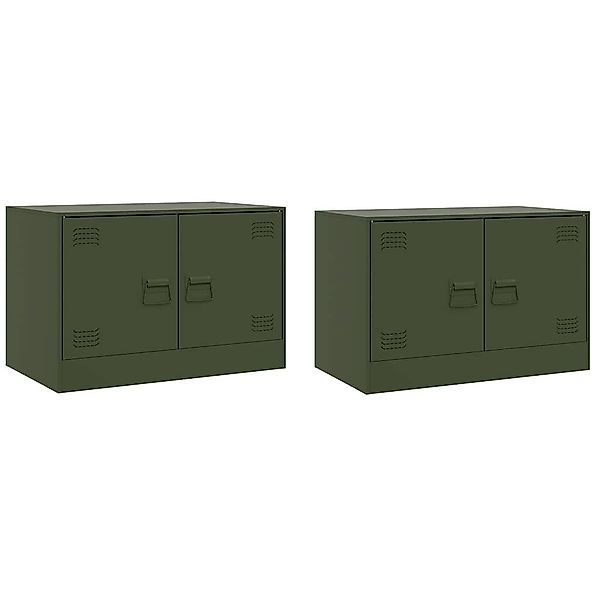 vidaXL TV-Schrank TV-Schränke 2 Stk. Olivgrün günstig online kaufen