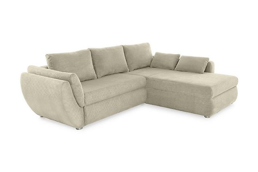 luma-home Ecksofa 15227, mit Rutschen-Armlehne 272x200 cm, Schlaffunktion u günstig online kaufen