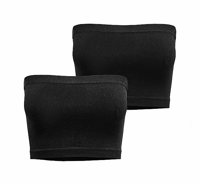 ONLY Bandeau-BH "ONLVICKY RIB SEAMLESS 2-PACK BANDEAU TOP" Packung, 2 Stk. günstig online kaufen