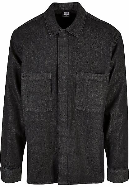 URBAN CLASSICS Langarmhemd "Urban Classics Herren Oversized Denim Pocket Sh günstig online kaufen